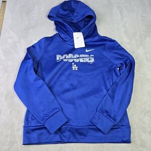 Nike Womens Blue Los Angeles Dodgers Hoodie Sz Med